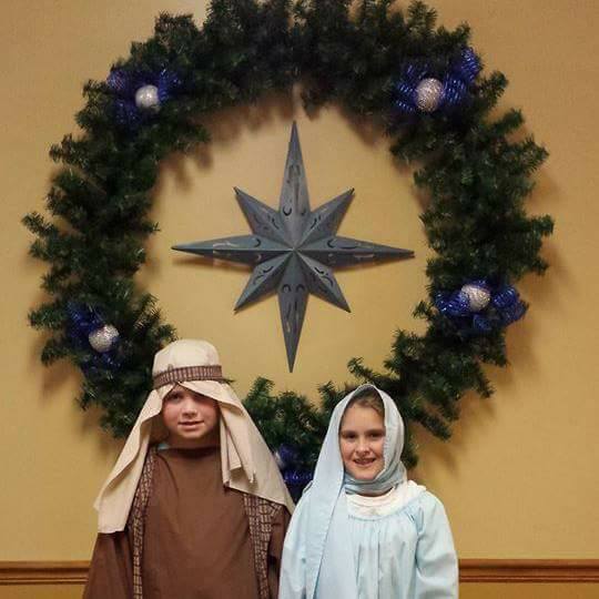 St. Paul Lutheran Church Christmas program Mary and Joseph